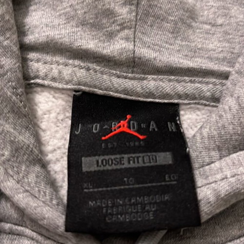 Nike Jordan Women's Oversize Hoodie Gray XL Used