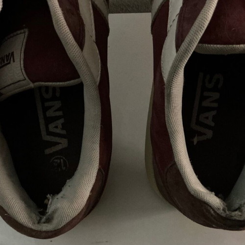 Vans trainers size 45 used, brown and red casual shoes