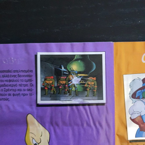 Teenage Mutant Hero Turtles Panini Album 1990 used, with stickers