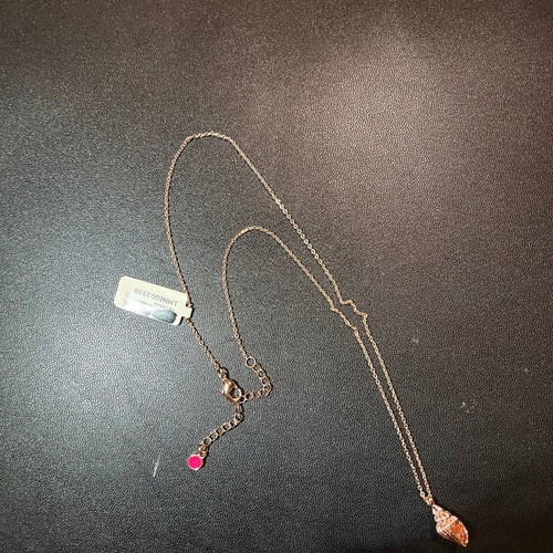 Mazaraki necklace pink gold with shell design new