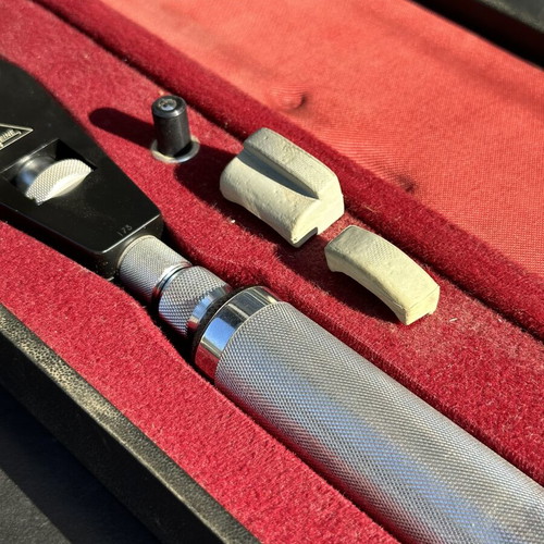 Heine Germany Vintage Ophthalmic Diagnostic Instrument Set used with original case