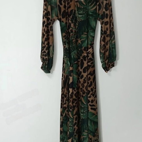 Lumina long dress, colorful, semi-transparent with inner slip