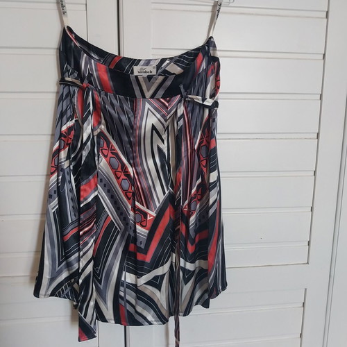 Miss Simbolo midi skirt alpha line like new, size 46, black and red