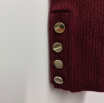 Tommy Hilfiger knitted turtleneck sweater, size S, burgundy