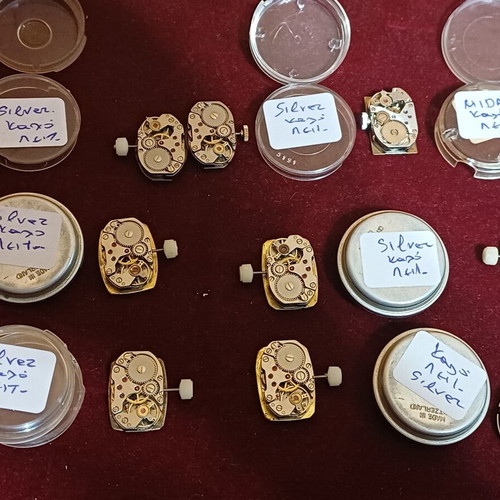 Midas and Silver 17 Rubis Women's Watch Movements like new, set of 11