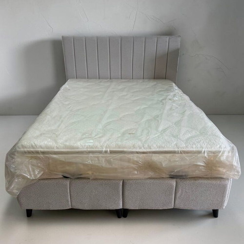 Teddy Double Bed 160x200cm with Headboard, Base and Mattress New