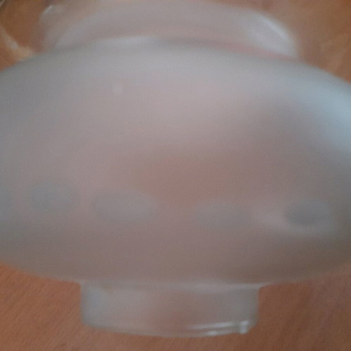 Vintage glass lamp shade like new with double shape