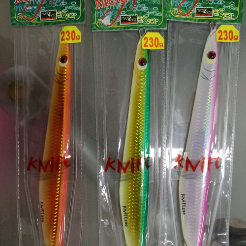Metal Jig Knife 230gr new, pack of 3