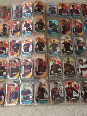 Football metallic tags set of 350 used in album