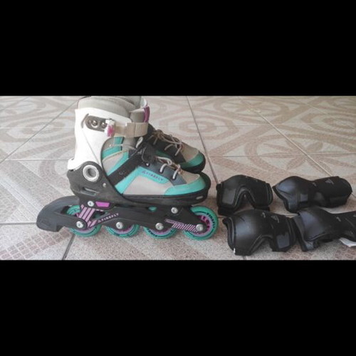 Children's rollers like new with knee and elbow protection, size 33-36