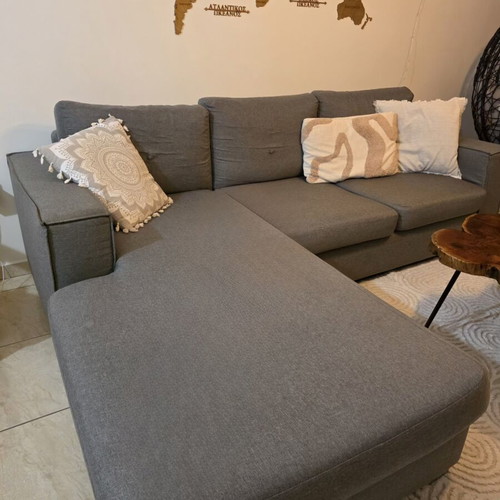 Corner sofa like new, gray, comfortable for small spaces