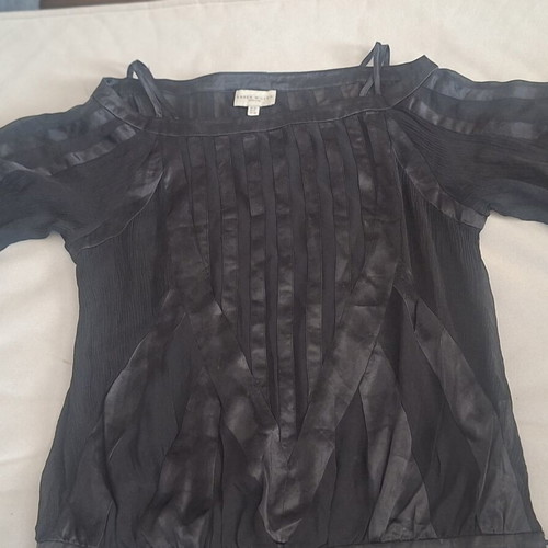 Karen Millen blouse black airy like new, size S