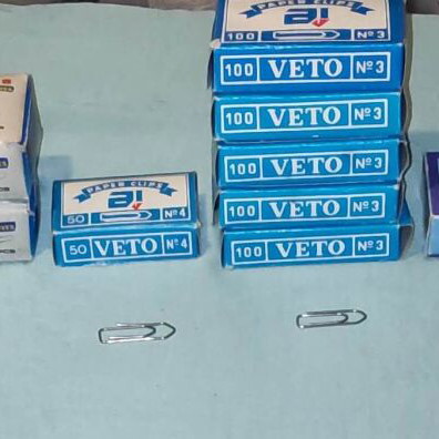 Paper clips and binder clips new, pack of 12 boxes in various sizes