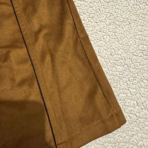 Mini velvet skirt like new, brown, size S