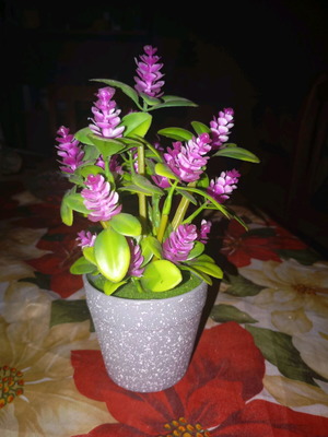 Artificial decorative flower in small pot new