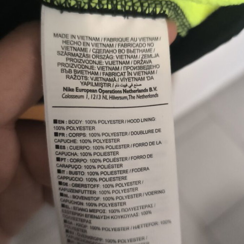 Nike Therma Fit hoodie large like new black and yellow