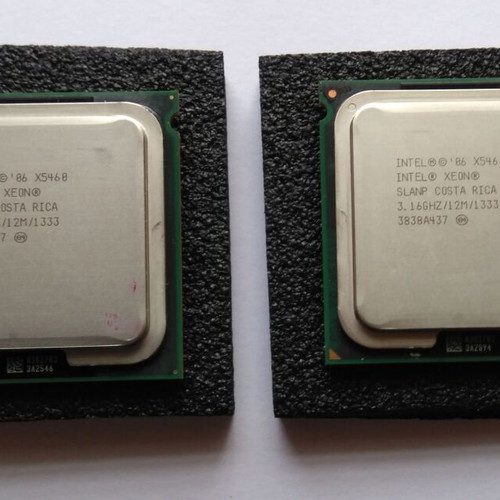 Intel Xeon X5460 CPU used, pack of 2, LGA771 socket