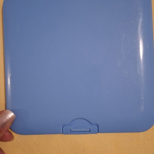 Blue face mask case organizer storage box very good condition