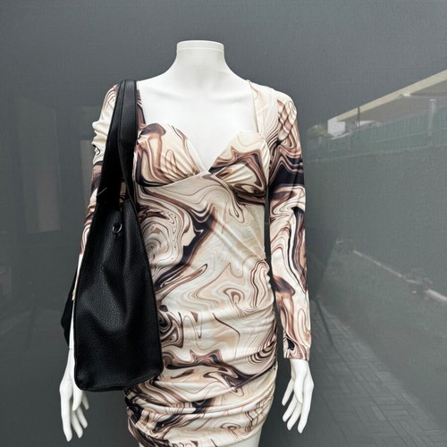 Dress beige, size M, like new