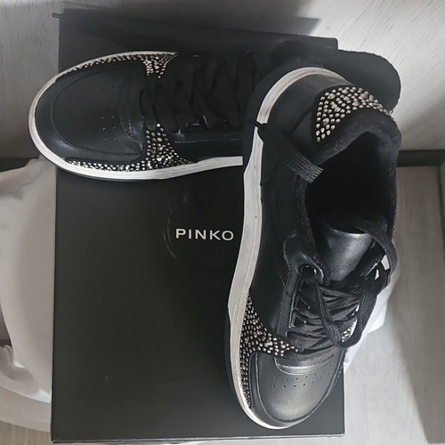 Pinko sneakers size 38, black, sport style, made in Italy
