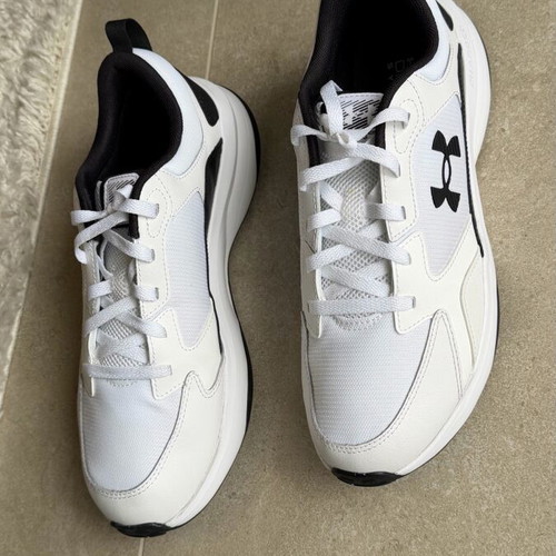 Under Armour Charged Edge athletic shoes new, size 45, white