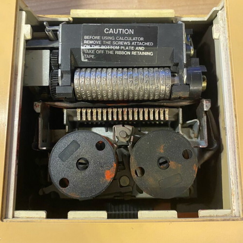 Japanese Toshiba BC-1236PV printing calculator used for parts