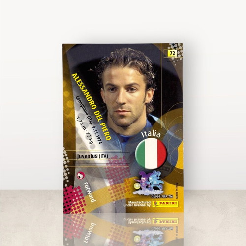 Alessandro Del Piero 2002 FIFA World Cup collectible card like new