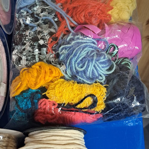 Craft ribbons and threads set like new with gift