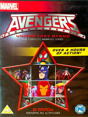 Marvel The Avengers United They Stand πλήρης σειρά κινουμένων σχεδίων σετ DVD, 2 δίσκοι