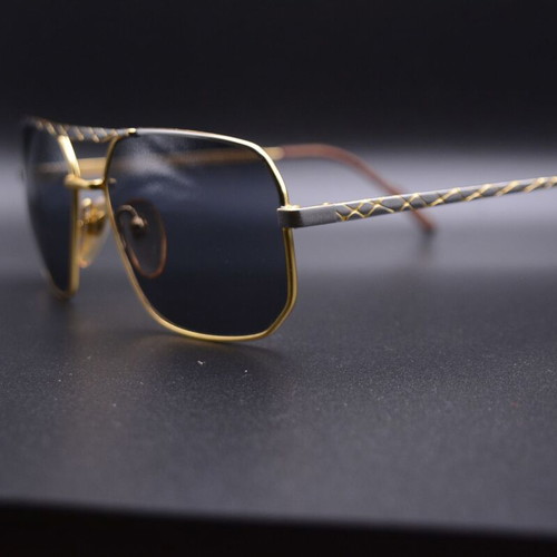 Aprilia Eyewear Max 2 Vintage Sunglasses New Old Stock Gold Silver