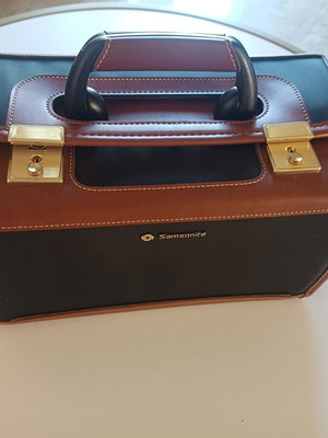 Samsonite Princess Vintage Beauty Case Black/Cognac