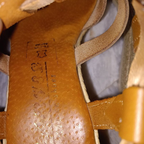 Carvel women's platform sandals size 36, like new, genuine leather