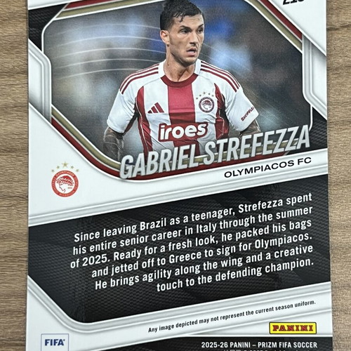 2025-26 Panini Prizm FIFA Soccer Gabriel Strefezza card like new