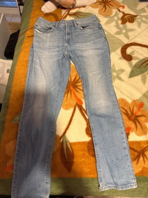 Pull & Bear jeans used, turquoise, size L
