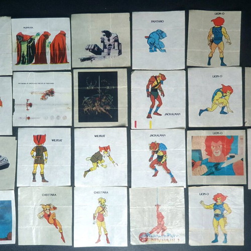 Thundercats 22 used tattoo stickers from gum