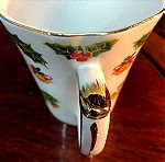  Limoges Vintage Χριστουγεννιάτικη κούπα πορσελάνης…Αμεταχείριστη στο κουτί της  (Limoges Vintage Porcelain Christmas Mug… Unused)