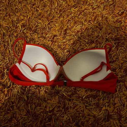 Shein red bikini top like new, size M 38 10