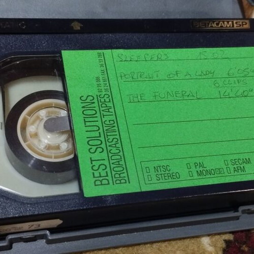 Betacam video cassette used with TV program