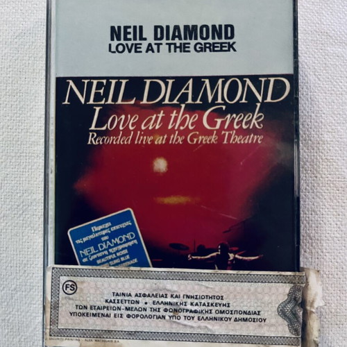 Neil Diamond Love at the Greek κασέτα μεταχειρισμένη, live άλμπουμ 1977