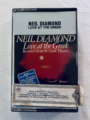 Neil Diamond Love at the Greek κασέτα μεταχειρισμένη, live άλμπουμ 1977