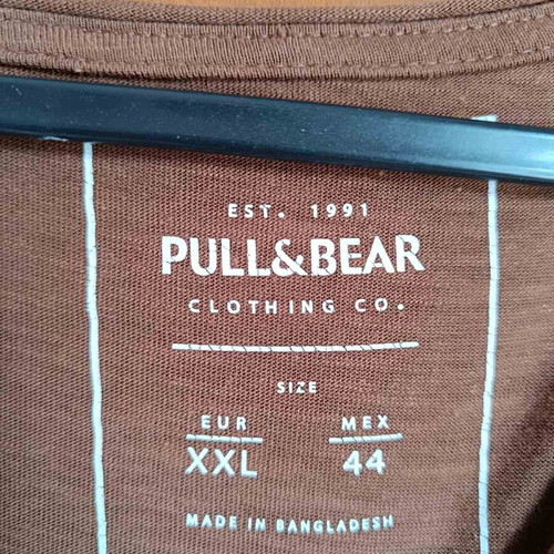 Pull&Bear men's T-shirt XXL used brown