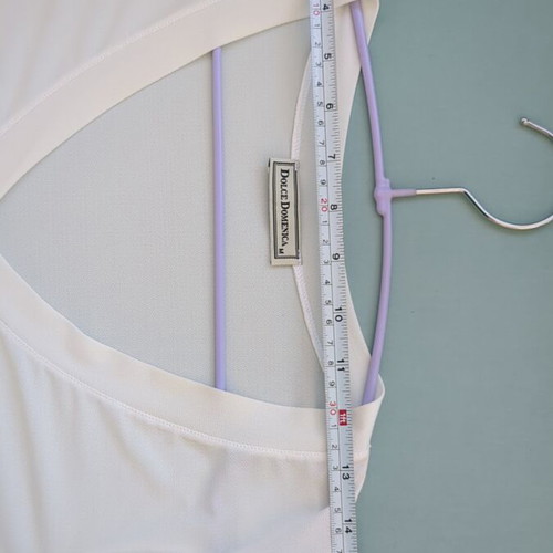 White long blouse M Dolce Domenica like new, slightly elastic
