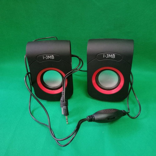 i-JMB speakers used, USB powered stereo 3.5mm input