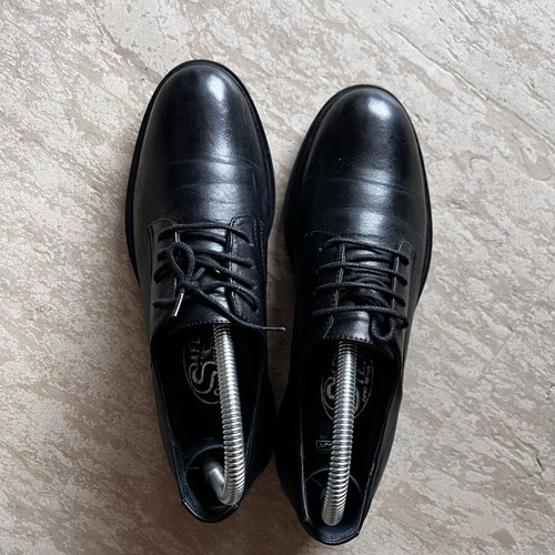 Loafers women's black Step genuine leather like new