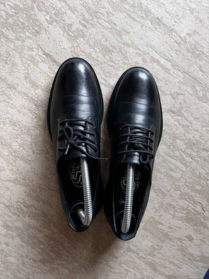 Loafers women's black Step genuine leather like new