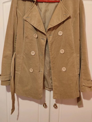 Women's beige suede coat used