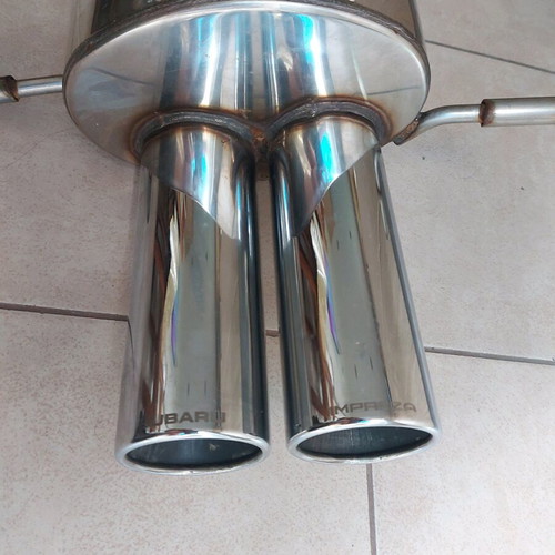 Subaru Impreza inox exhaust muffler like new