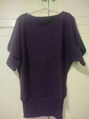 3Guys women's purple sweater like new, size M