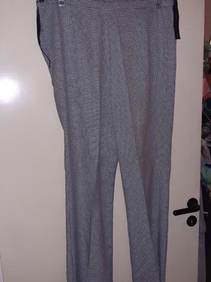 Панталон за бременни Premaman номер 42 нов, малък черно-бял каре