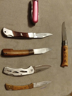 Opinel No8 EDC set used